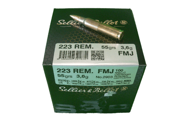 Sellier&Bellot .223 Rem 55gr (100szt)